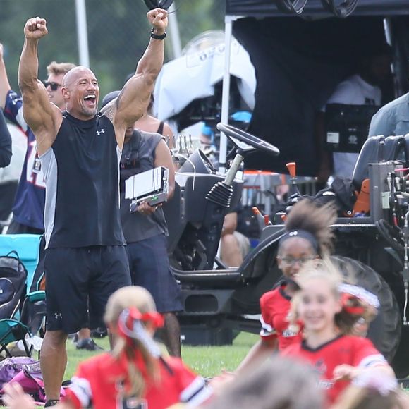 Dwayne Johnson sur le tournage de 'Fast 8' à Atlanta, le 7 juillet 2016