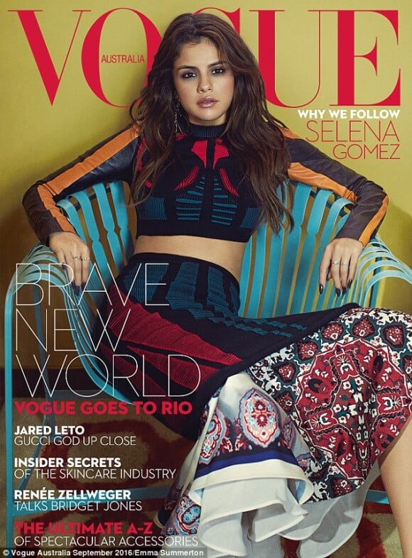Retrouvez l'intégralité de l'interview de Selena Gomez dans le magazine Vogue. Août 2016