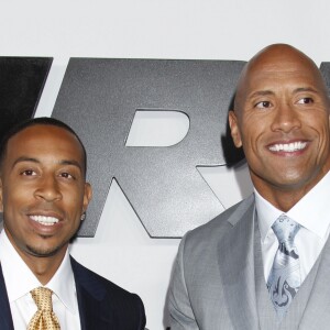 Ludacris, Dwayne Johnson lors de l'avant-première du film "Fast and Furious 7" à Hollywood, le 1 avril 2015.