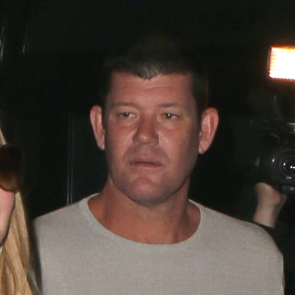 Exclusif - Mariah Carey et James Packer quittent le restaurant Craig à West Hollywood le 7 août 2016. © CPA /Bestimage