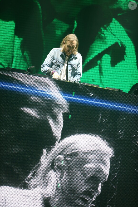 Exclusif - David Guetta - Le Grand Show de David Guetta dans la fan-zone à la veille du 1er match de l'EURO 2016 sur le Champ-de-Mars, au pied de la Tour Eiffel à Paris le 9 juin 2016.
