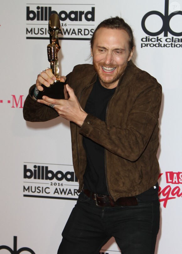 David Guetta au press room de la soirée Billboard Music Awards à T-Mobile Arena à Las Vegas, le 22 mai 2016