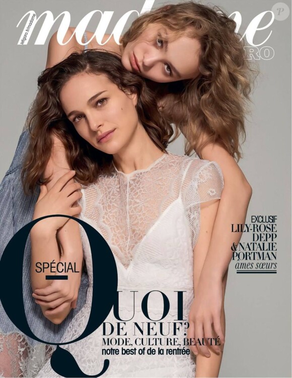 Lily-Rose Depp et Natalie Portman en couverture de Madame Figaro du 19 août 2016