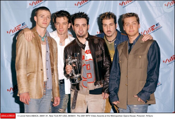 Les*NSYNC aux MTV Video Awards 2001.