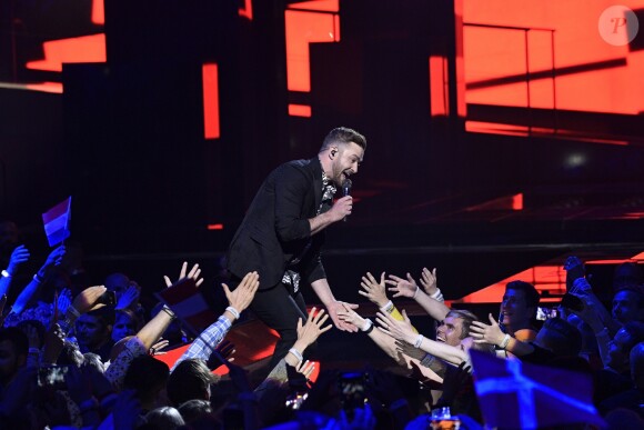 Justin Timberlake - Finale du concours de l'Eurovision 2016 à Stockholm le 14 mai 2016.
