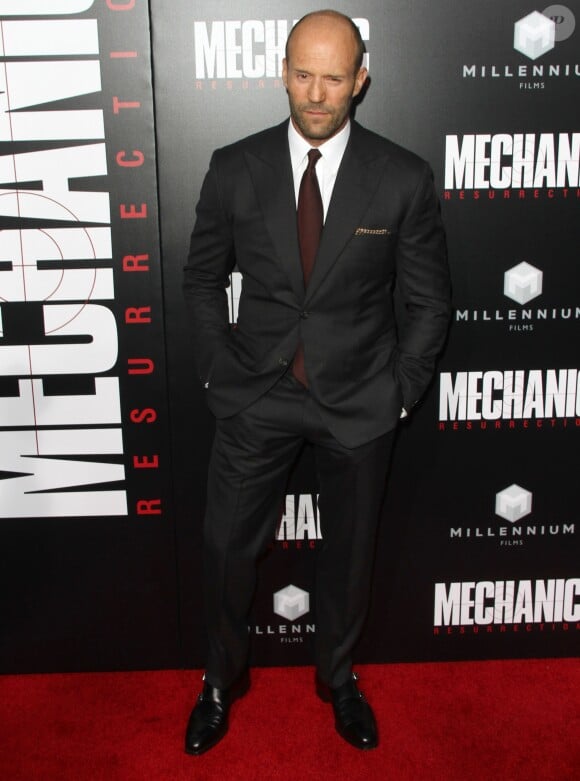 Jason Statham - Avant-première du film Mechanic: Résurrection à Hollywood, le 22 août 2016 (photomontage)