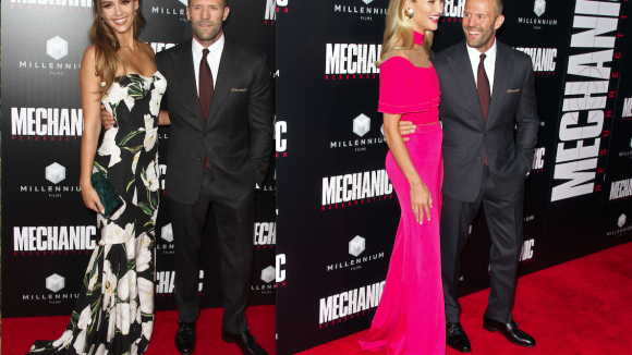 Jason Statham : Entre sa chérie Rosie et Jessica Alba, sa tête doit tourner !