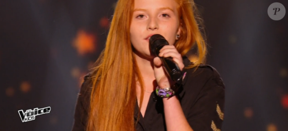 Noémy dans The Voice Kids 3, le 27 août 2016 sur TF1.