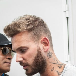 Matt Pokora (M. Pokora) - People à la journée mondiale des oubliés des vacances de l'association du Secours populaire au Champ-de-Mars à Paris, le 19 août 2015