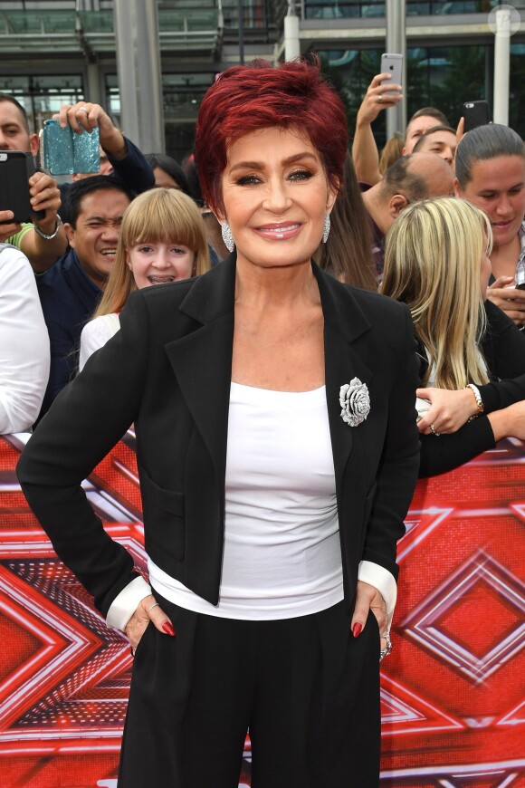 Sharon Osbourne - Les membres du jury de X Factor arrivent au Wembley Arena à Londres le 9 juillet 2016.