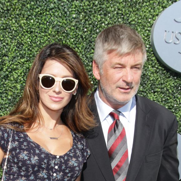 Alec Baldwin et sa femme Hilaria Baldwin (enceinte) lors de la cérémonie d'ouverture de l'US Open 2016 au USTA Billie Jean King National Tennis Center à Flushing Meadow, New York City, New York, Etats-Unis, le 29 août 2016. © John Barrett/Globe Photos/ZUMA Wire/Bestimage29/08/2016 - New York