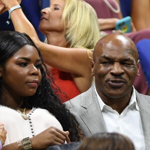 Mike Tyson, Leslie Odom Jr. lors de la cérémonie d'ouverture de l'US Open 2016 au USTA Billie Jean King National Tennis Center à Flushing Meadow, New York City, New York, Etats-Unis, le 29 août 2016.