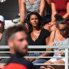 Benoît Paire pouvait compter sur son amoureuse Shy'm et tout son clan lors de son premier tour à l'US Open 2016 au USTA Billie Jean King National Tennis Center à New York, le 29 août 2016. 