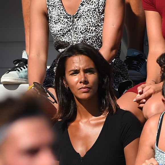 Benoît Paire pouvait compter sur son amoureuse Shy'm et tout son clan lors de son premier tour à l'US Open 2016 au USTA Billie Jean King National Tennis Center à New York, le 29 août 2016. 