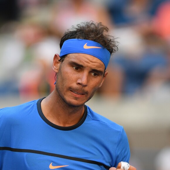 Rafael Nadal lors de son premier tour à l'US Open 2016 au USTA Billie Jean King National Tennis Center à New York, le 29 août 2016.