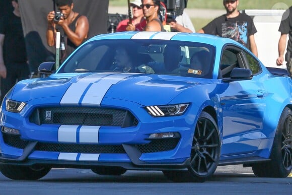 Exclusif - Adam Driver en prisonnier, sur le tournage du film "Logan Lucky" à Atlanta, le 29 août 2016