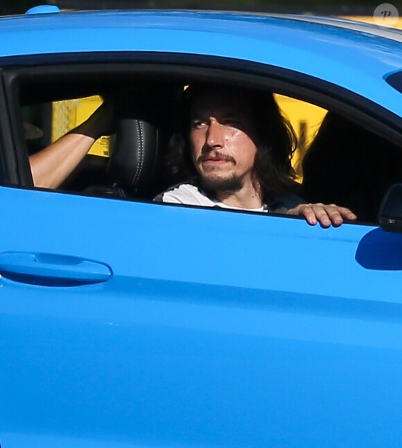 Exclusif - Adam Driver en prisonnier, sur le tournage du film "Logan Lucky" à Atlanta, le 29 août 2016