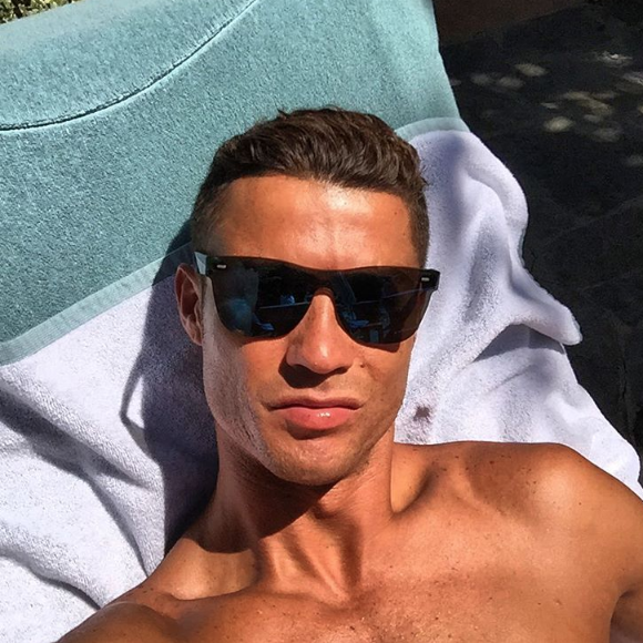 Cristiano Ronaldo, selfie lors de ses vacances, photo Instagram, été 2016.