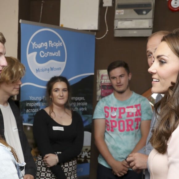 Le prince William et Kate Middleton, duc et duchesse de Cambridge, ont visité le centre pour jeunes Zebs à Truro le 1er septembre 2016, lors de leur visite officielle en Cornouailles.