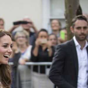 Le prince William et Kate Middleton, duc et duchesse de Cambridge, ont visité la cathédrale de Truro le 1er septembre 2016, première étape de leur visite officielle en Cornouailles.