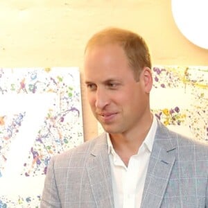 Le prince William et Kate Middleton, duc et duchesse de Cambridge, au foyer de jeunes Zebs à Truro le 1er septembre 2016, lors de leur visite officielle en Cornouailles.