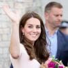 Kate Middleton, duchesse de Cambridge, au foyer Zebs de Truro le 1er septembre 2016, lors d'une visite officielle en Cornouailles.