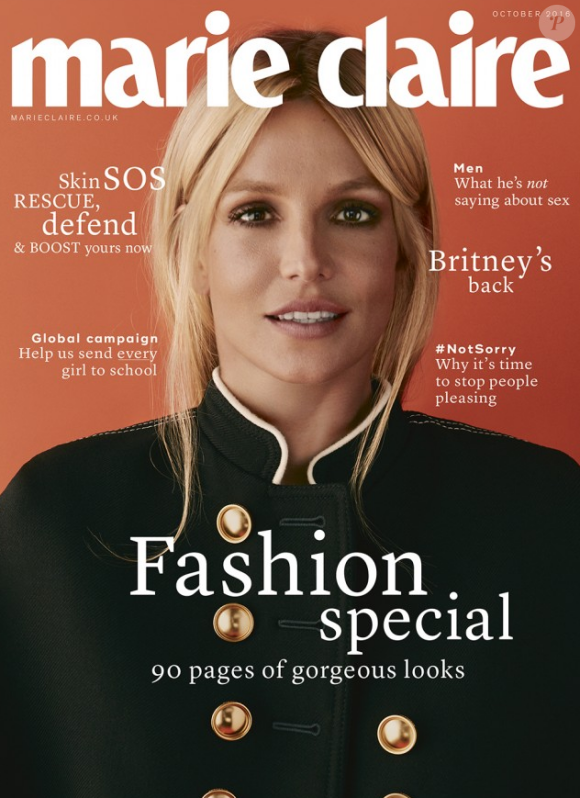 Britney Spears fait la Une du magazine Marie-Claire, en kiosques au mois de septembre 2016
