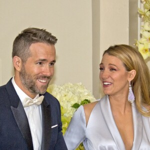 Ryan Reynolds et sa femme Blake Lively au dîner d'état en l'honneur du premier ministre canadien et sa femme à la Maison Blanche à Washington. Le 10 mars 2016