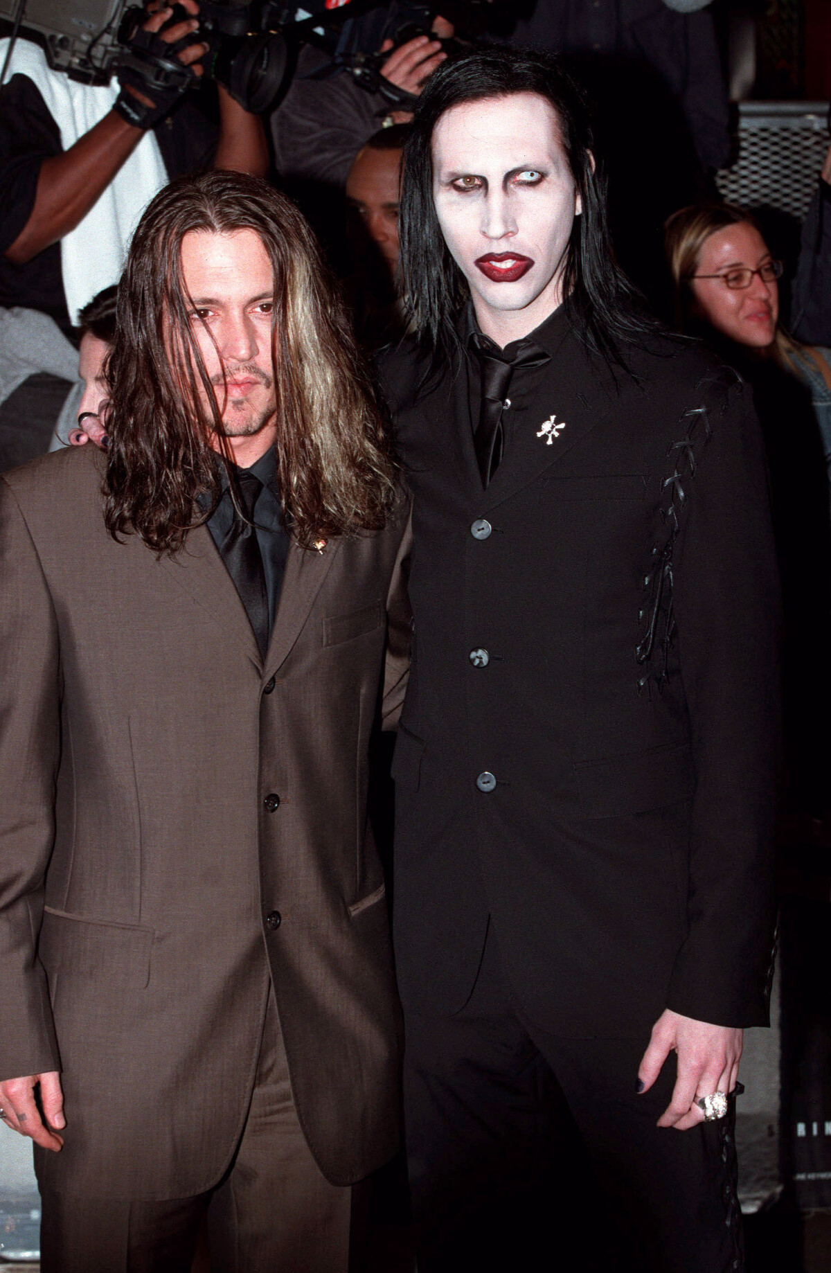 Photo Johnny Depp Marilyn Manson Hollywood En Mars 2001 Purepeople