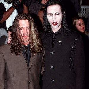 Johnny Depp & Marilyn Manson à Hollywood en mars 2001.