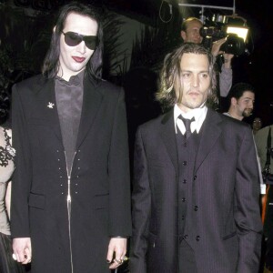 Johnny Depp et Marilyn Manson à Los Angeles en octobre 2001.