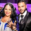 Exclusif - Fiançailles de Sarah Fraisou (Les Anges 8) avec Malik, la cérémonie s'est déroulée dans une salle des fêtes de la région parisienne en présence de leurs familles le 8 juillet 2016.