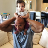 Dwayne Johnson avec sa fille de 8 mois, Jasmine.