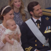 Image du baptême du prince Alexander de Suède en la chapelle royale du palais Drottningholm, à Stockholm, le 9 septembre 2016, cérémonie retransmise en directe par la télévision publique suédoise (SVT).