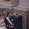 Image du baptême du prince Alexander de Suède en la chapelle royale du palais Drottningholm, à Stockholm, le 9 septembre 2016, cérémonie retransmise en directe par la télévision publique suédoise (SVT).