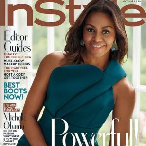 Michelle Obama en couverture de In Style, octobre 2016