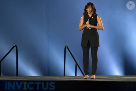 Michelle Obama - Cérémonie d'ouverture des Invictus Games à Orlando. Le 8 mai 2016