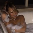 Mariah Carey pose nue dans son bain. Photo publiée sur Instagram, en septembre 2016