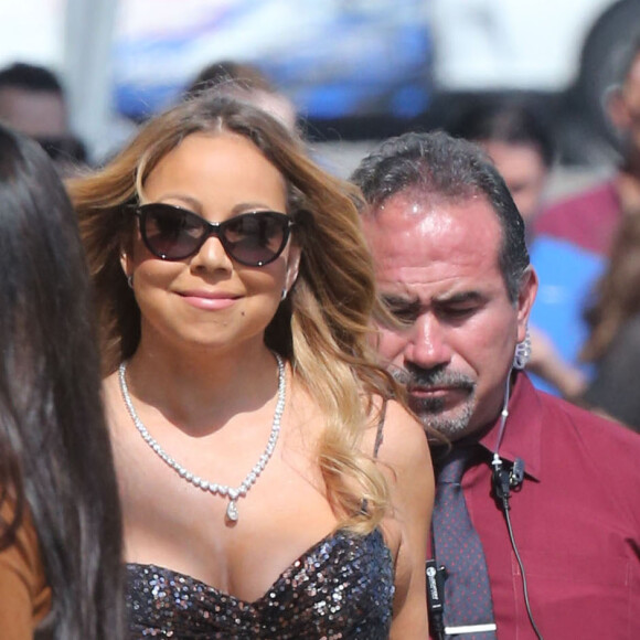 Mariah Carey arrive à l'émission 'Jimmy Kimmel Live!' à Hollywood, le 1er juin 2016