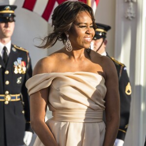 Le président américain Barak Obama et sa femme Michelle Obama lors du dîner du sommet des chefs d'Etat de cinq pays nordiques à Washington, le 14 mai 2016