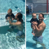 Marcus Kowal, qui apprend ici (printemps 2016) à son fils à nager, et Mishel Eder ont pris la décision de débrancher leur fils de 15 mois, Liam, mort après avoir été percuté le 3 septembre 2016 par la voiture d'une septuagénaire qui roulait en état d'ébriété. Photo Instagram.