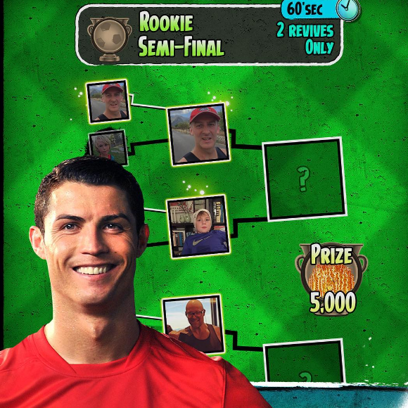 Cristiano Ronaldo fait la pub de son jeu pour smartphone sur son compte Instagram, en septembre 2016.