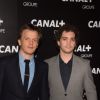 Alex Lutz et Bruno Sanches - Soirée des animateurs du Groupe Canal+ au Manko à Paris. Le 3 février 2016