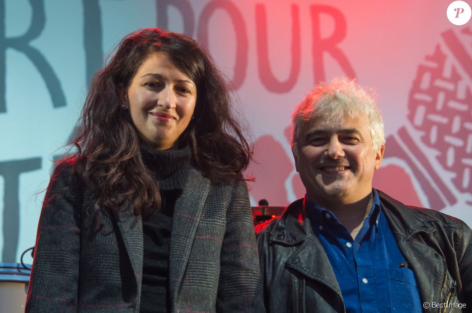 Zineb El Rhazoui Patrick Pelloux Charlie Hebdo Reporters Sans Frontieres Rsf Organise Un Concert Pour La Liberte Pour Celebrer La Journee Mondiale De Lib Purepeople