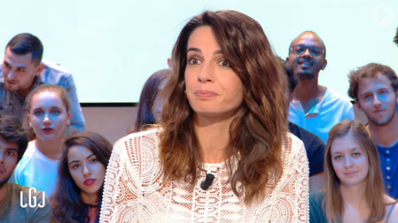 Ornella Fleury moquée en direct dans le "Grand Journal" de Canal+. Le 13 septembre 2016.