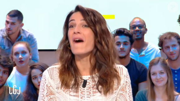 Ornella Fleury moquée en direct dans le "Grand Journal" de Canal+. Le 13 septembre 2016.
