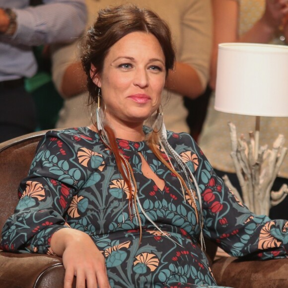 Exclusif -  Natasha St-Pier (enceinte) - Enregistrement de l'émission "Du côté de chez Dave" au Studio 107 à La Plaine Saint Denis, qui sera diffusée sur France 3 le 25 octobre. Le 20 octobre 2015 © CVS / Bestimage