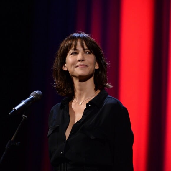 Sophie Marceau - Remise du Lion d'Or à Jean-Paul Belmondo pour l'ensemble de sa carrière lors du 73ème Festival du Film de Venise, la Mostra. Le 8 septembre 2016