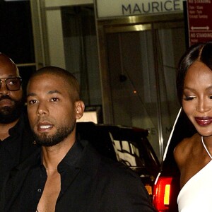 Naomi Campbell et Jussie Smollett arrivent au défilé Brandon Maxwell à New York, le 13 septembre 2016.