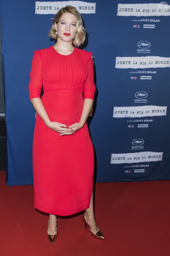 Léa Seydoux enceinte - Avant Première du film "Juste la fin du monde" au MK2 Bibliothèque à Paris le 15 septembre 2016. © Olivier Borde/Bestimage